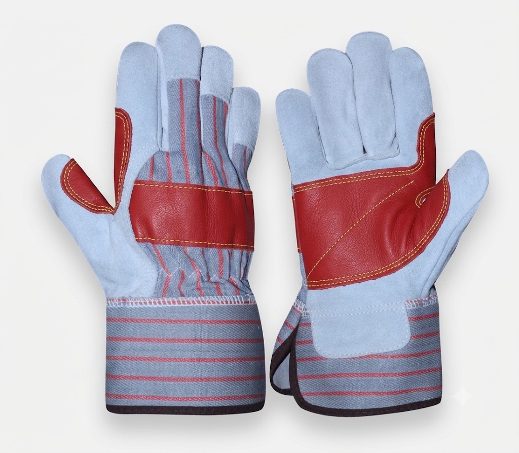 Leather palm gloves