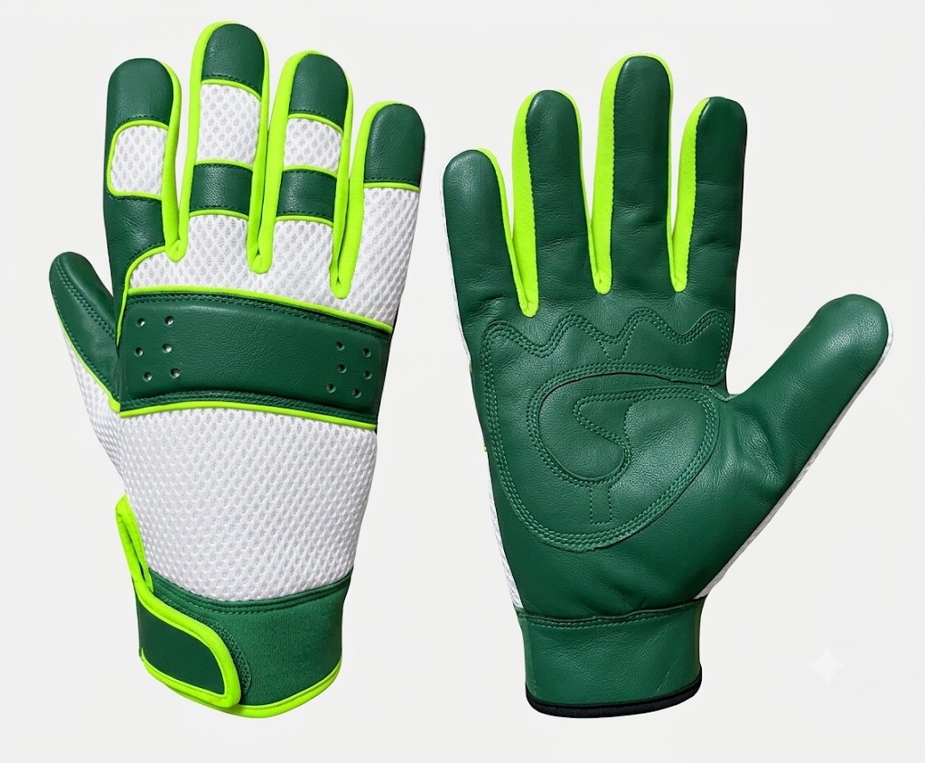 Green mesh performance glove
