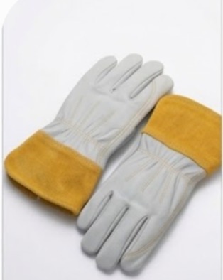 Mustard cuff welding glove