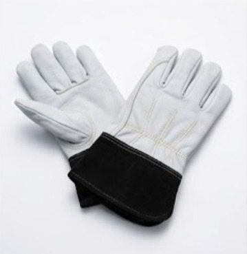 Black cuff TIG work glove